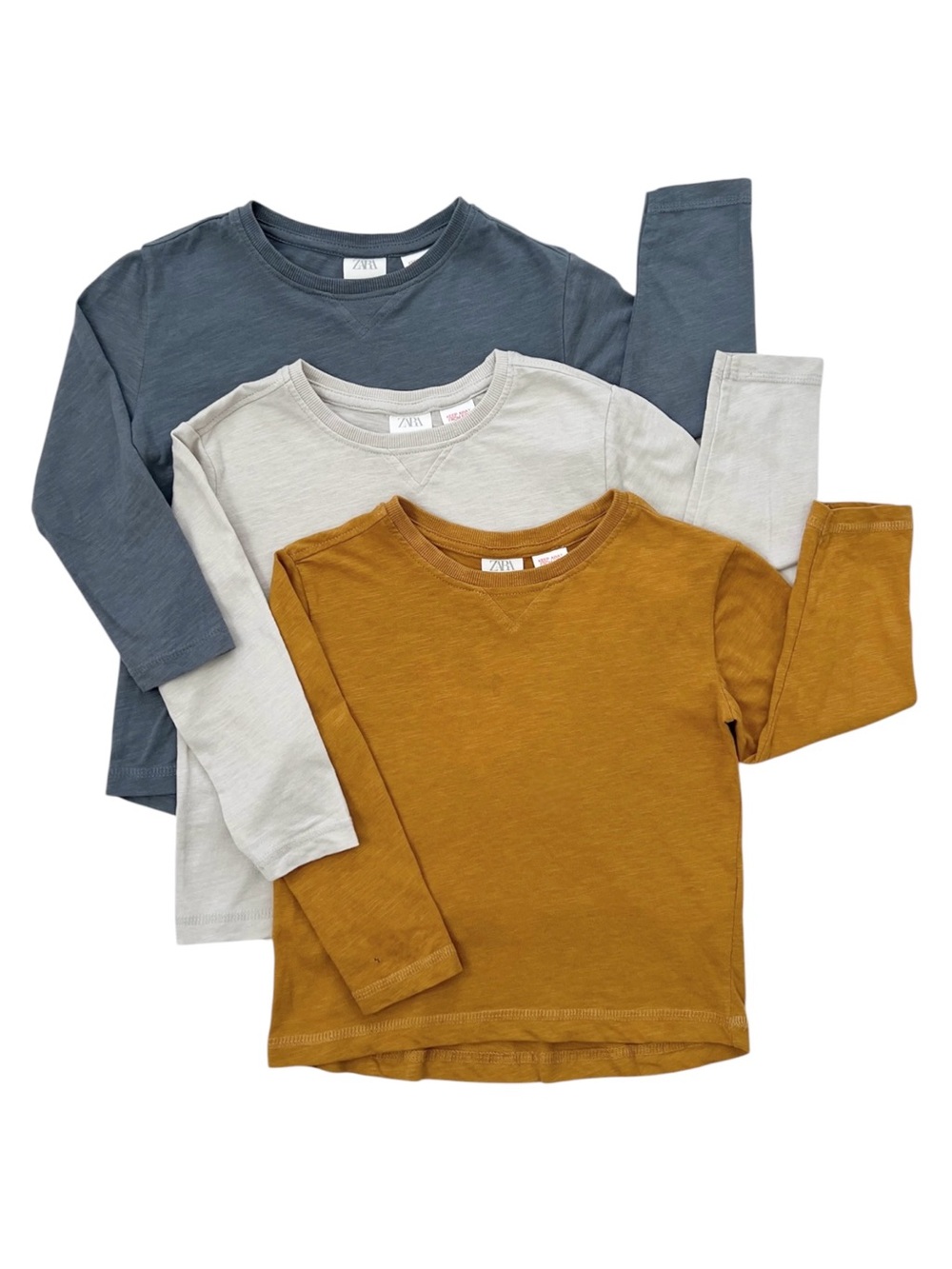 Zara kids size 3-4 long sleeve solid tops